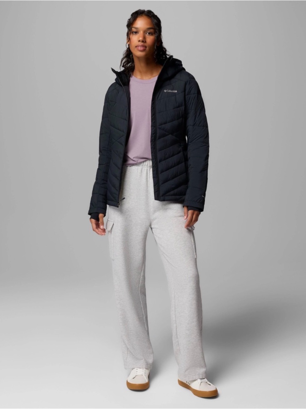 Columbia Women's Black Insulated Hooded Jacket